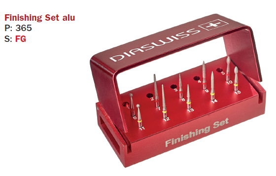 Set préfabriqué DiaSwiss — Finition (coffret aluminium)