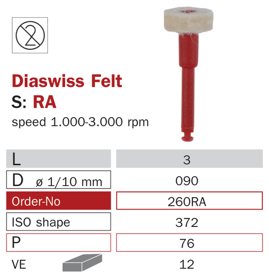 Polissoir pour brillantage 260RA