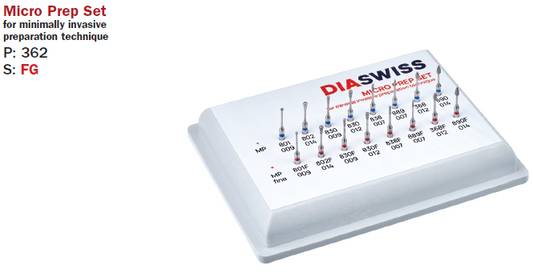Set préfabriqué DiaSwiss — Micro-préparation (technique mini-invasive)