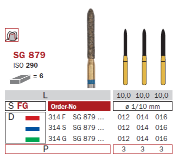 Fraise diamantée Goldies DiaSwiss 314FSG879.012