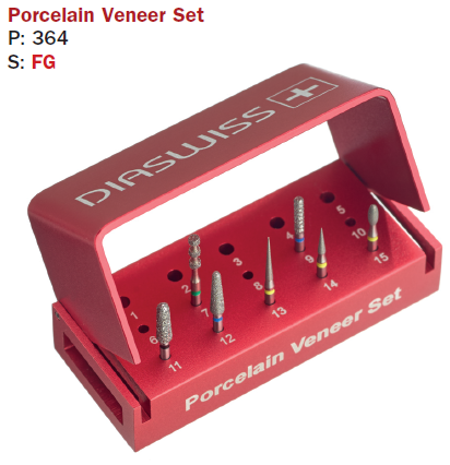 Set préfabriqué DiaSwiss — Facettes (veneers)