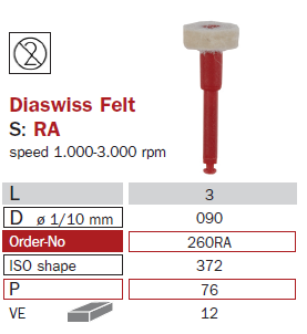 Polissoir brillantage DiaSwiss 260RA