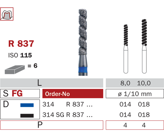 Schéma catalogue Diaswiss — R837